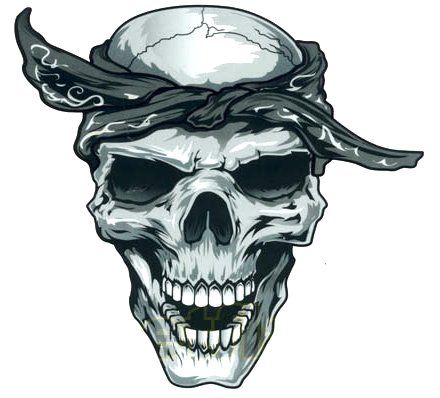 440x398 Gangsta Tattoo Drawings Gangster Skull Decal Sticker Projects