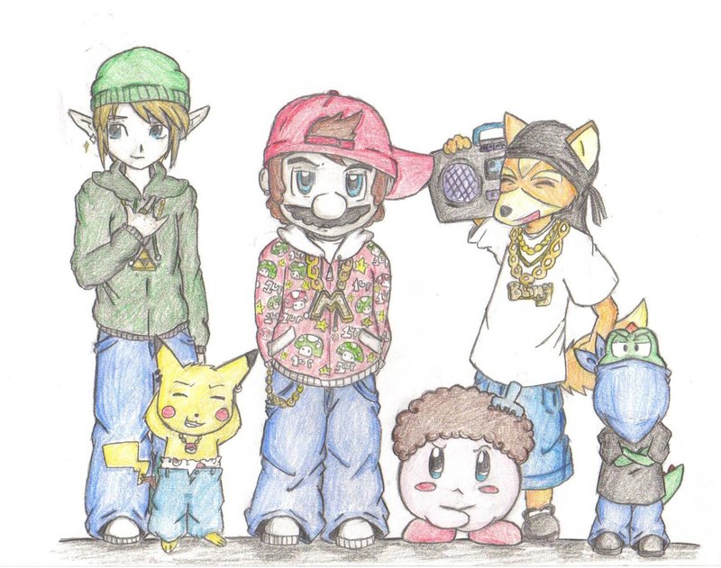 800x631 Nintendo Gangsters By Jedi Kitty Chan