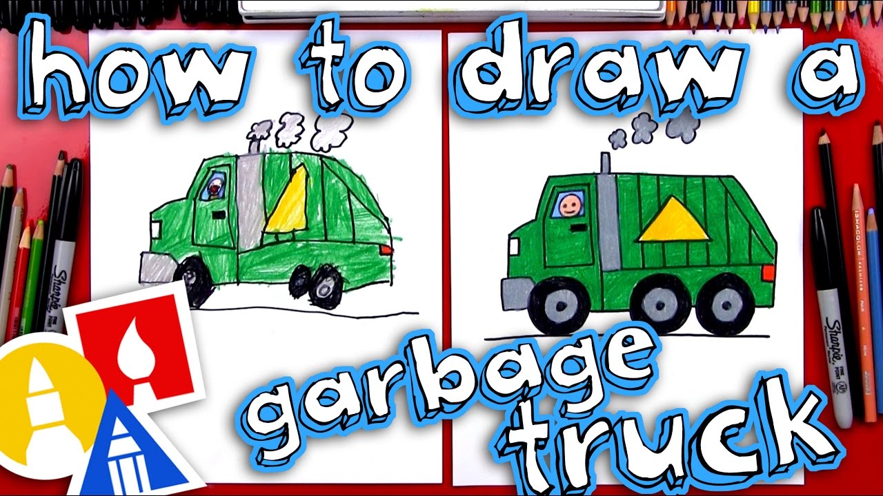 1280x720 How To Draw A Garbage Truck