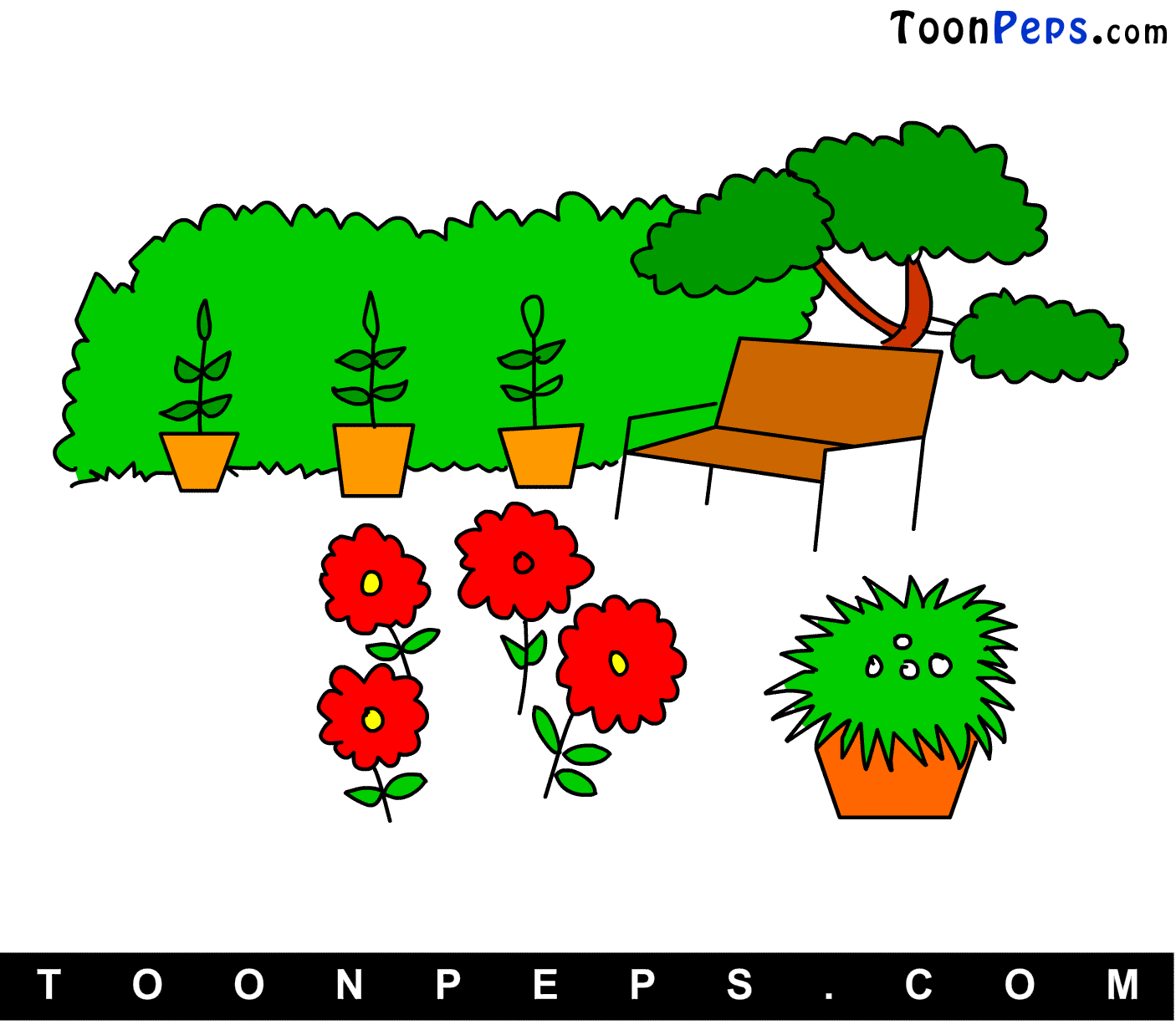 Garden For Kids Drawing - intransition75