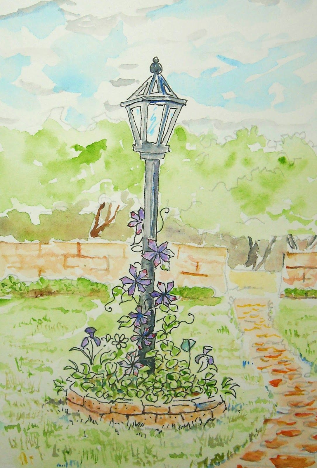 1085x1600 How To Draw Worksheets For The Young Artist How To Draw A Garden