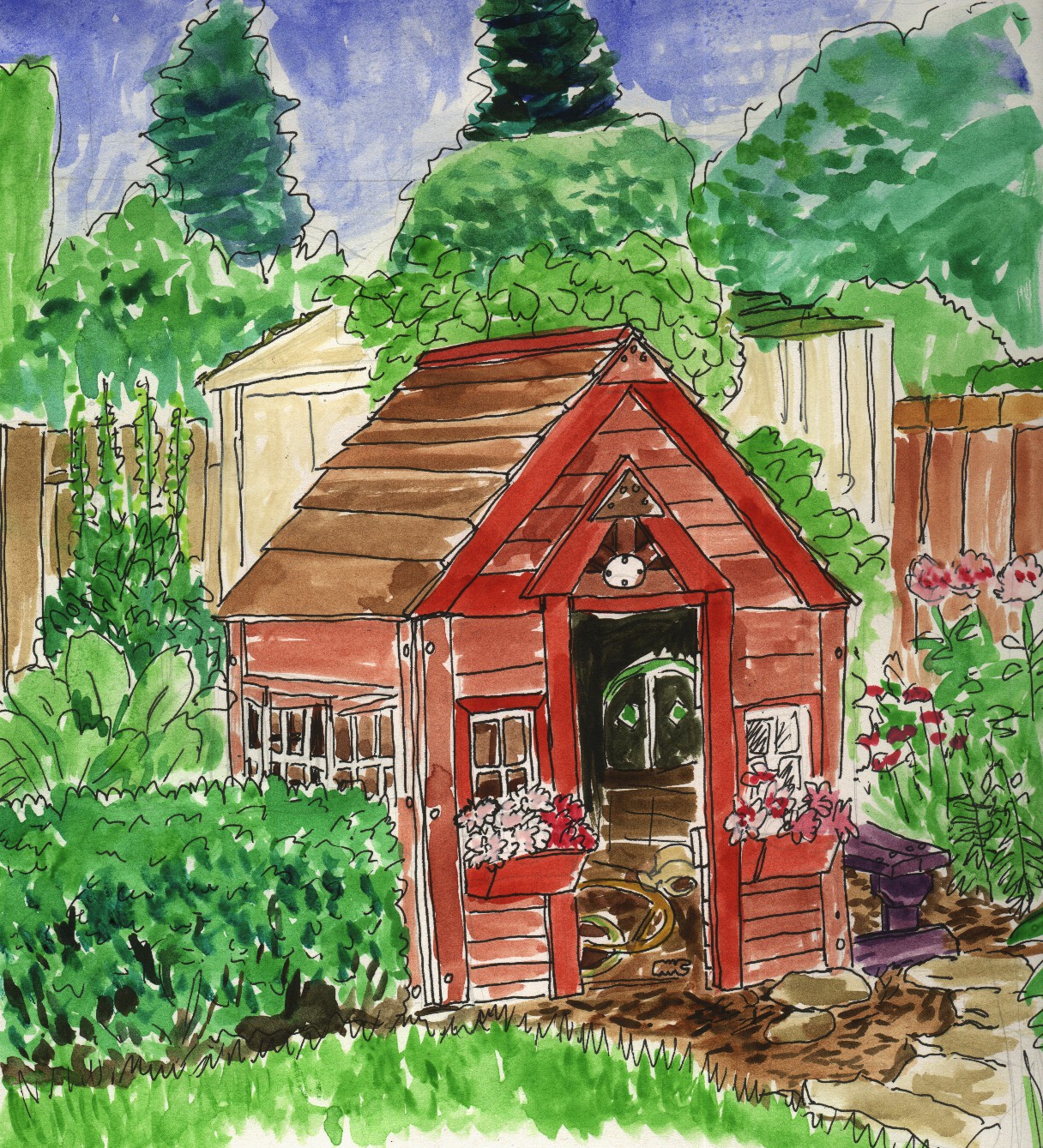 1216x1339 My Garden Drawing Pictures Magielinfo For Kids ~ Garden Trends