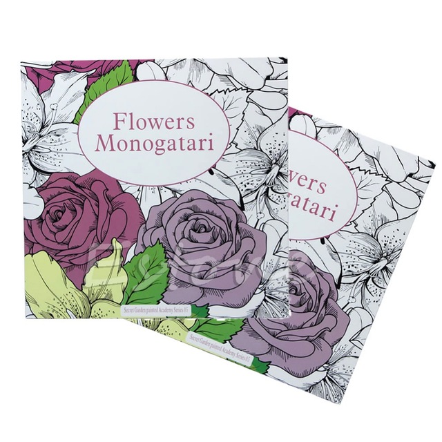640x640 Graffiti Coloring Book Secret Garden Flowers Monogatari For Adults