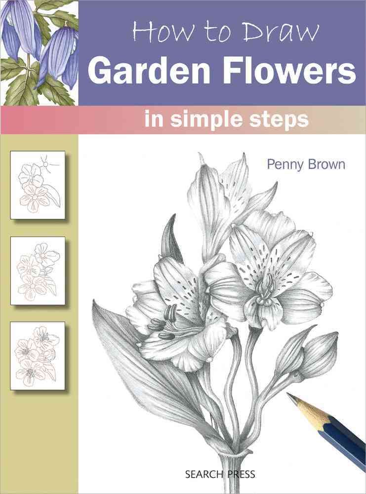 741x1000 How To Draw Garden Flowers In Simple Steps Art