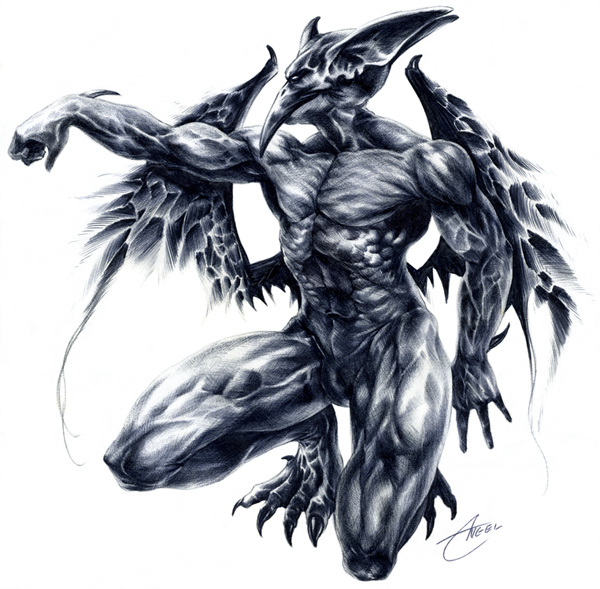 600x589 Gargoyle By Sargiel