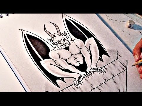 480x360 How To Draw A Gargoyle
