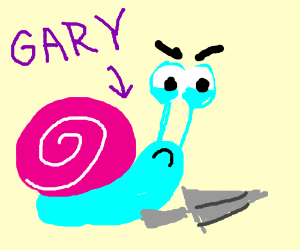 300x250 Gary The Snail Has A Knife!