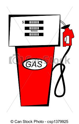 300x470 Red Gas Pump Stock Illustrations