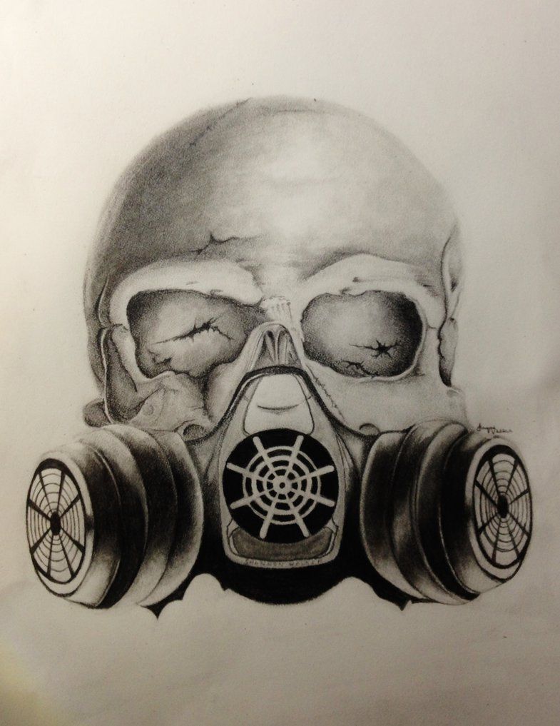 785x1017 Images For Gt Skull Gas Mask Drawings