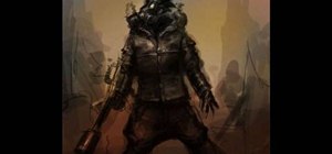 300x140 How To Design And Draw A Soldier With A Gas Mask Drawing