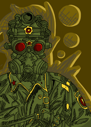 300x421 Russian Gas Mask Soldier By Radnoz