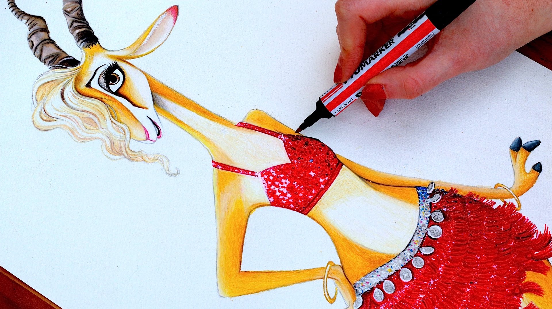 1920x1078 Zootopia Drawing Gazelle