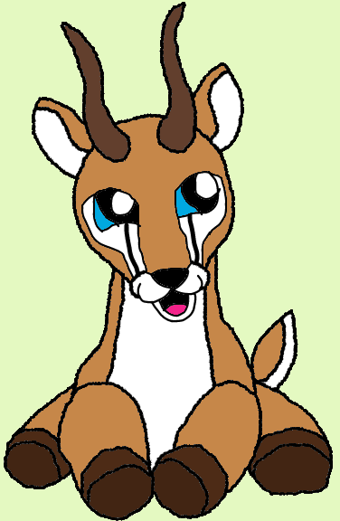 376x576 Webkinz Signature Endangered Dama Gazelle Drawing By Lpscat123