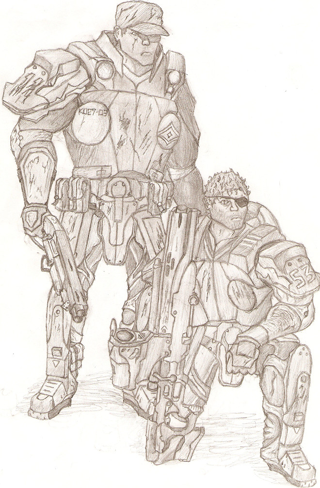 660x1006 Gears Of War Drawing 2 By Spartanghost