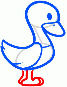 232x302 How To Draw How To Draw A Goose For Kids