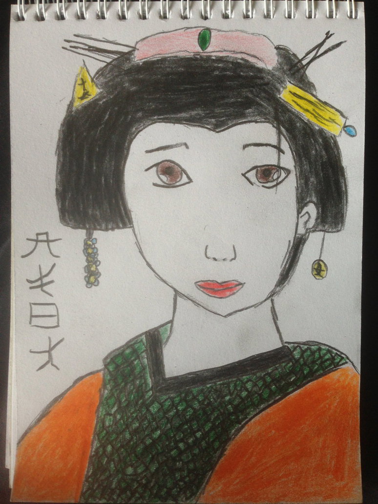 774x1032 Geisha Drawing By Neojoeart1997