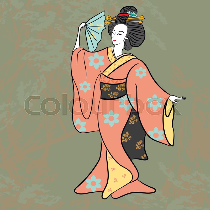 800x800 Dancing Geisha Ancient Japan Classical Japanese Woman Ancient