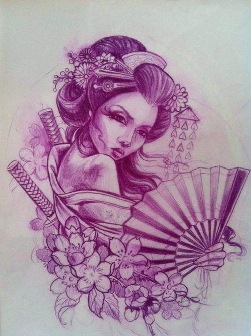 500x670 Drawing Tattoo Oriental