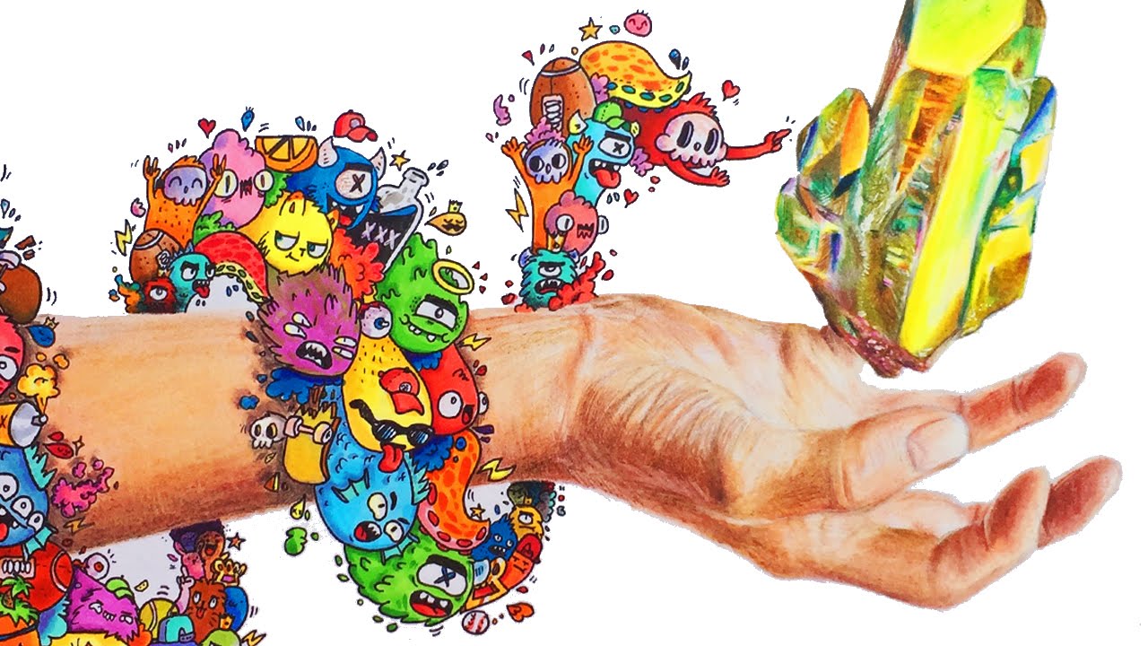 1280x720 Catch The Gem !! Timelapse Drawing