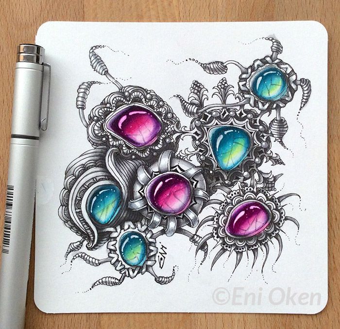 700x677 281 Best Gem Doodles Images On Zentangle, Zentangle
