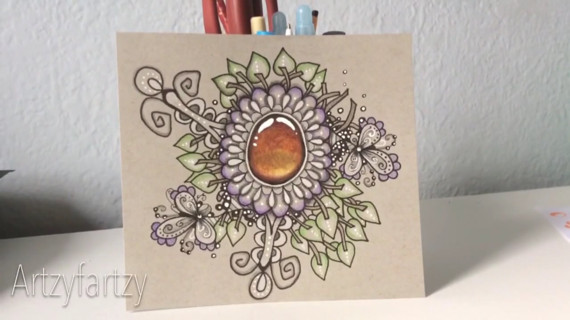 1920x1080 Diy Zentangle Gemstone Drawing Ep. 5