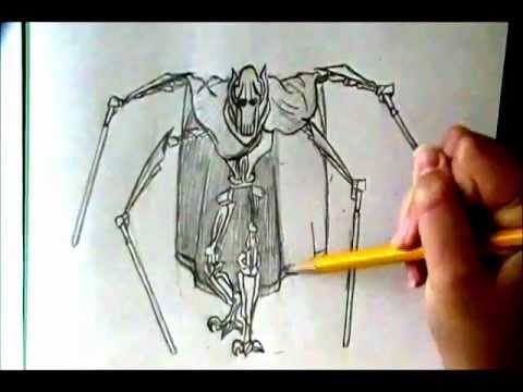 480x360 How To Draw General Grievous