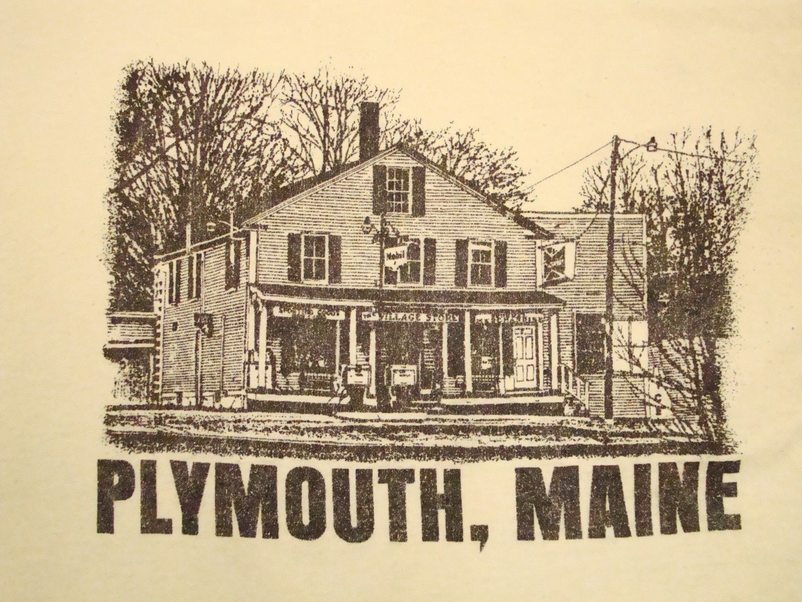 1600x1200 Vintage Plymouth Maine Tourist Downton General Store Hometown Thin