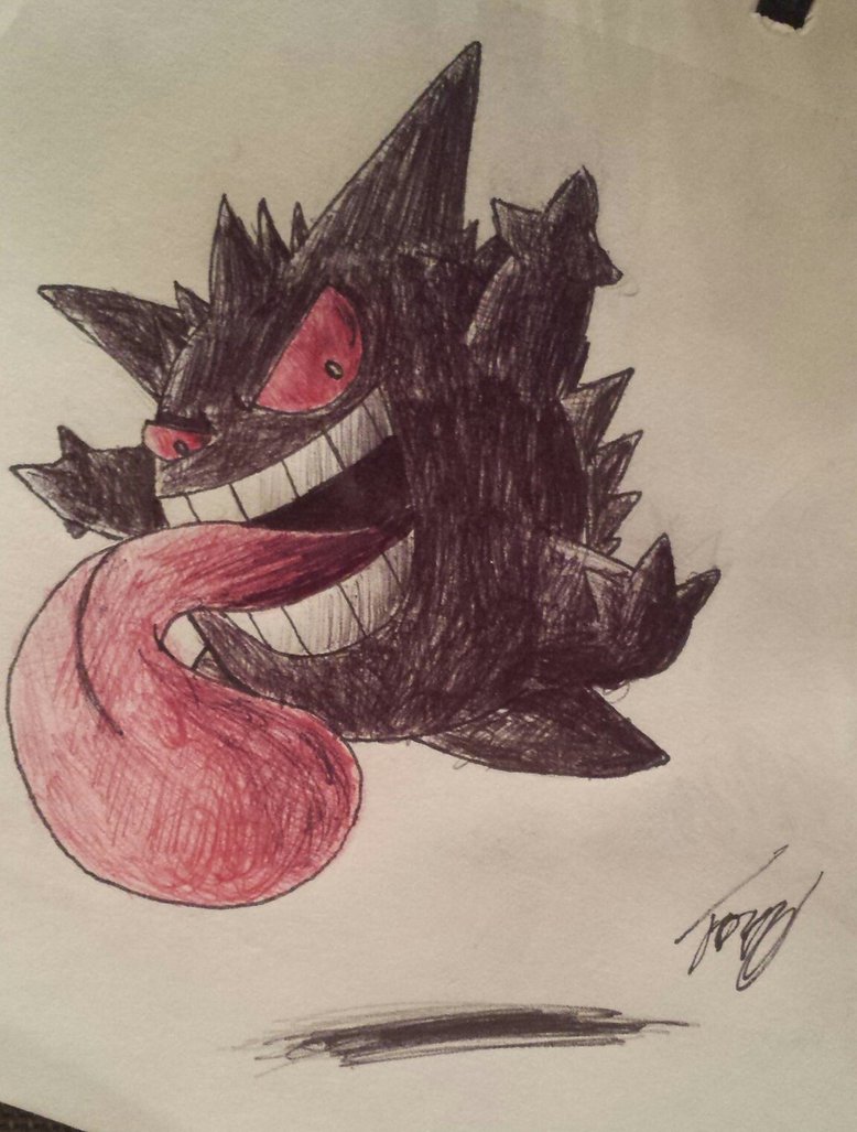 778x1027 Inktoberfest Gengar Drawing By Jo3 R6e