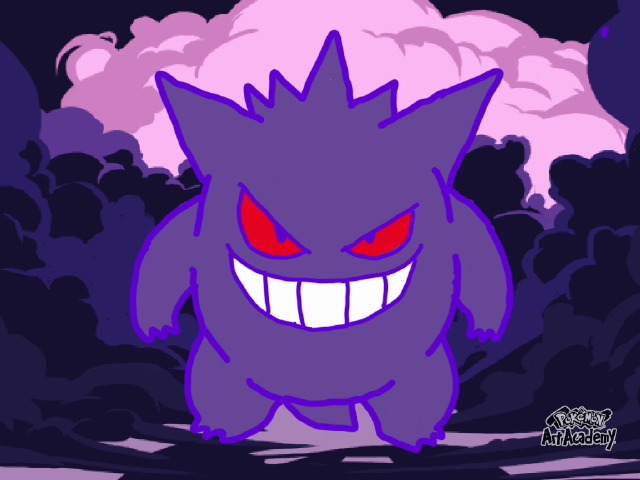 640x480 My Gengar Drawing. By Korey2099
