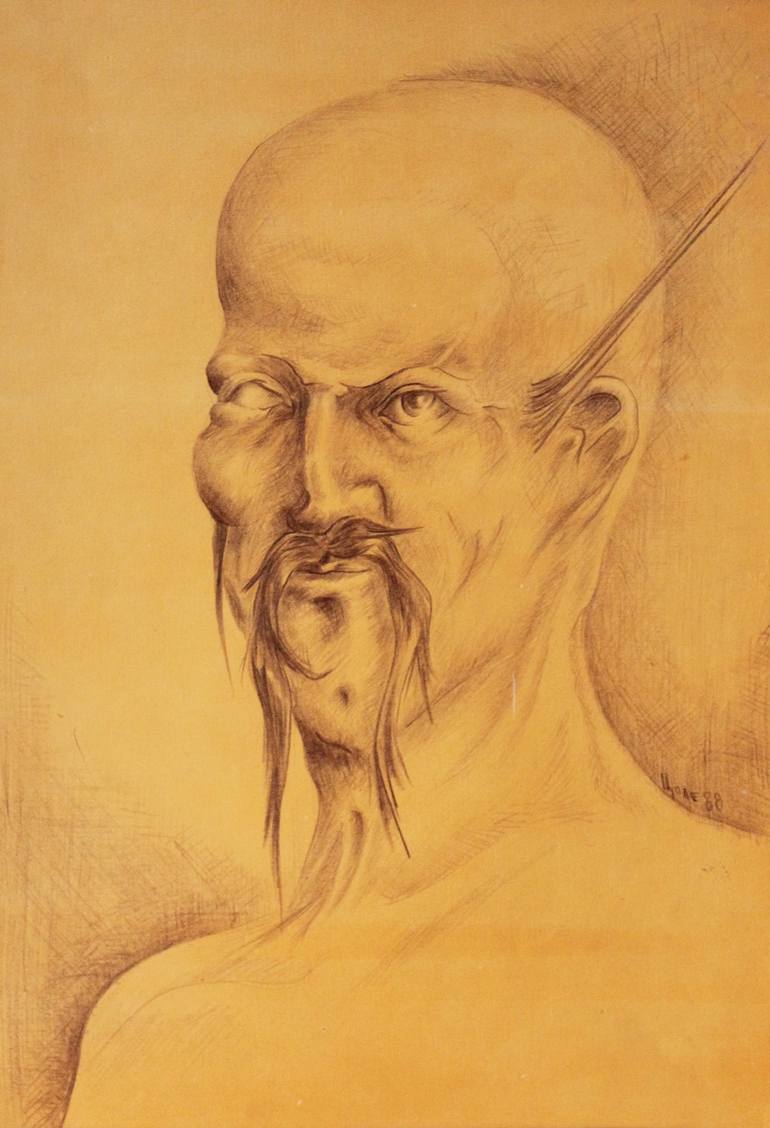 770x1128 Saatchi Art Genghis Khan Drawing By Stojan