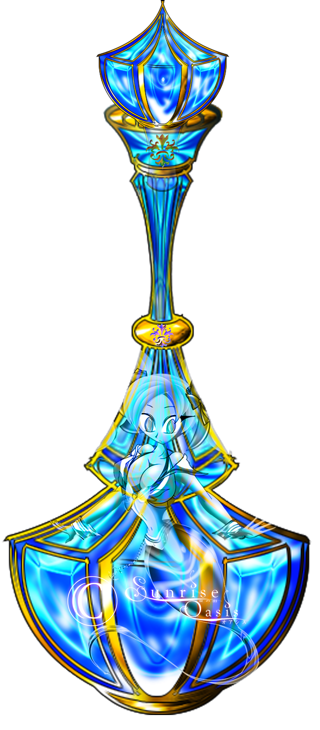 1025x2340 Genie Kasumi In A Lure Bottle By Sunrise
