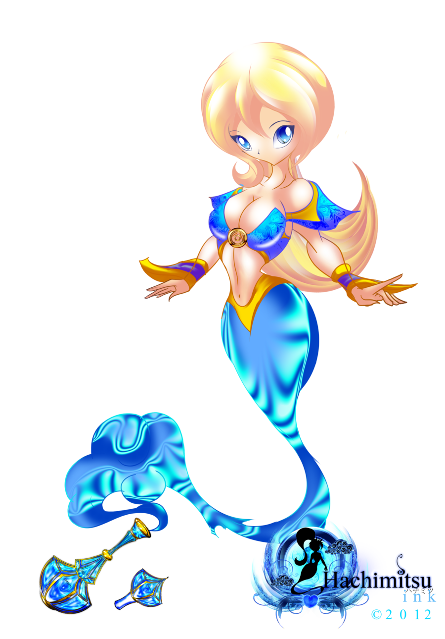 900x1290 Magical Genie Of The Bottle By Hachimitsu Ink