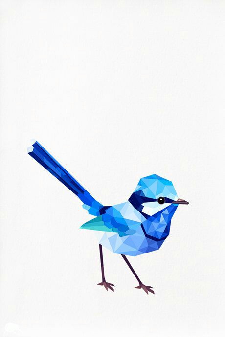 460x690 Blue Bird Backgroundvisuals Bird, Illustrations