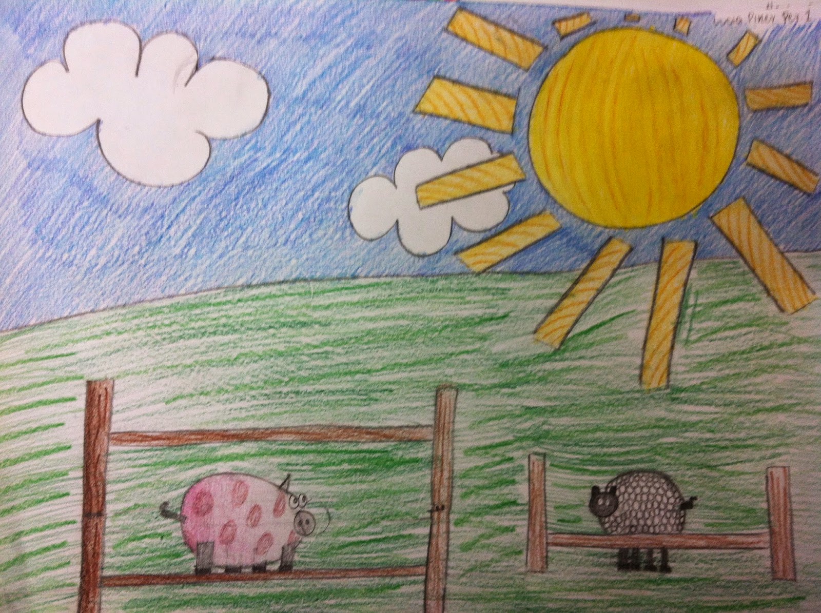 1600x1195 Mrs. Wille's Art Room Landscape Drawing Using Only Geometric Shapes