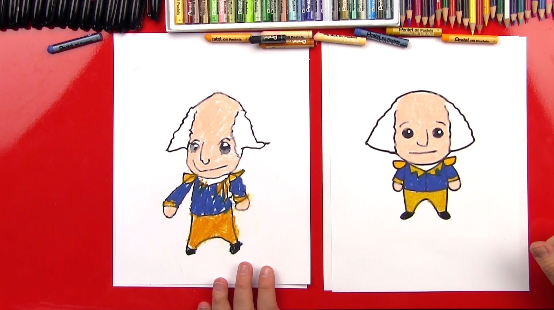 1914x1072 How To Draw A Cartoon George Washington