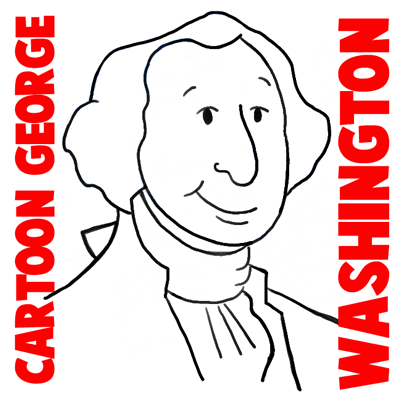 400x400 How To Draw Cartoon George Washington With Simple Step By Step