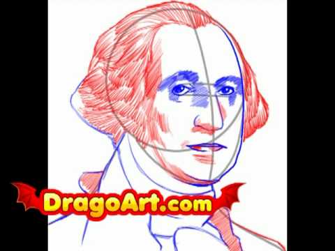 480x360 How To Draw George Washington, Step By Step