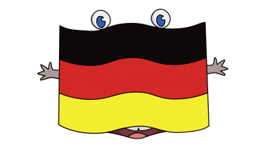 382x215 How To Draw German Flag, Cartoons, Nations, Easy Step By Step