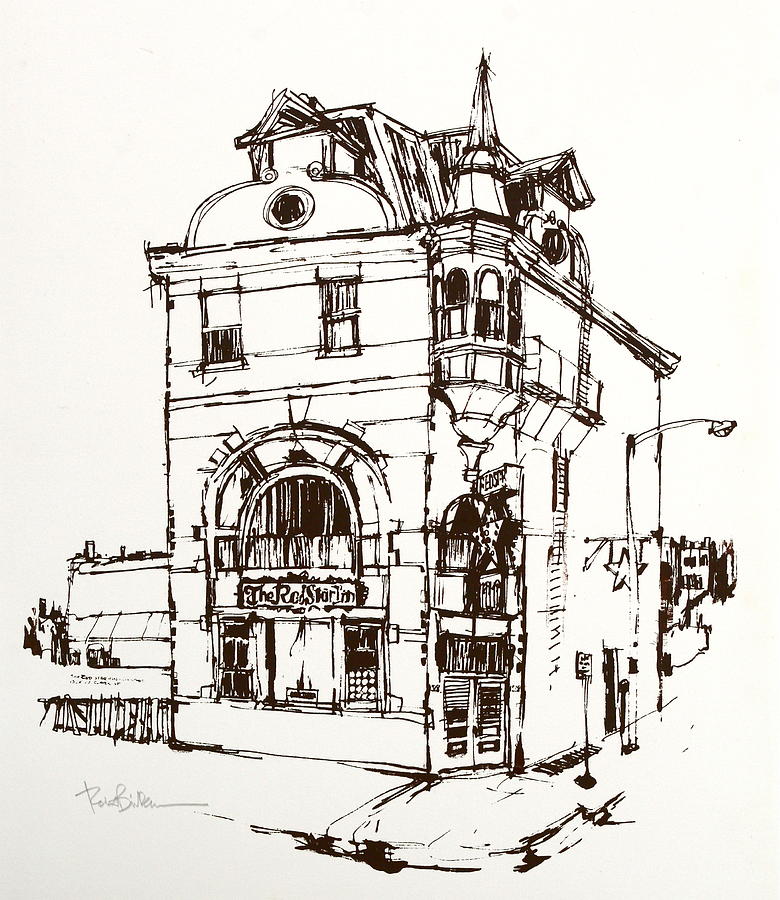780x900 Red Star Inn German Restaurant Drawing By Robert Birkenes