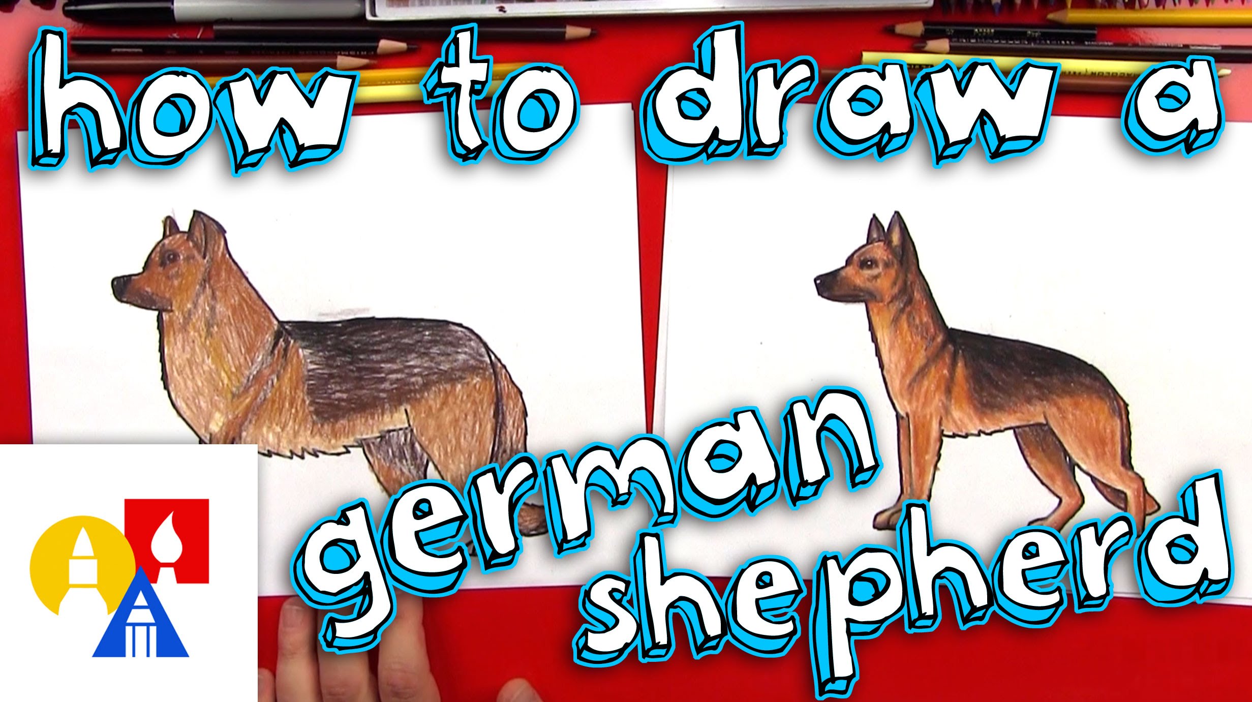2463x1381 How To Draw A German Shepherd