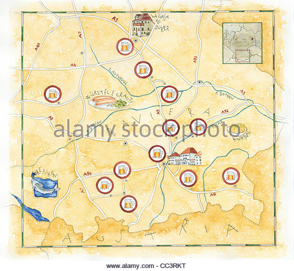 585x540 Gastronomic Germany Map Drawing Stock Photos Amp Gastronomic Germany