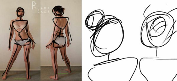 600x277 Character Design Gesture Drawing By Mangledraw25