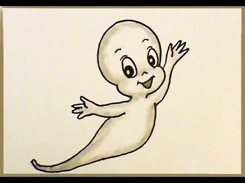 480x360 Draw Casper The Friendly Ghost! Super Easy Lesson!