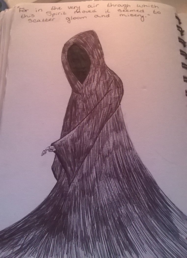 762x1048 The Ghost Of Christmas Yet To Come By Doom Is Drawing