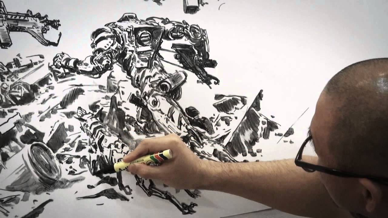 1280x720 Kim Jung Gi Drawing Show In Malaysia