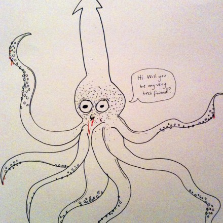 440x440 Mythical Beast Wars The Giant Squid Drawing