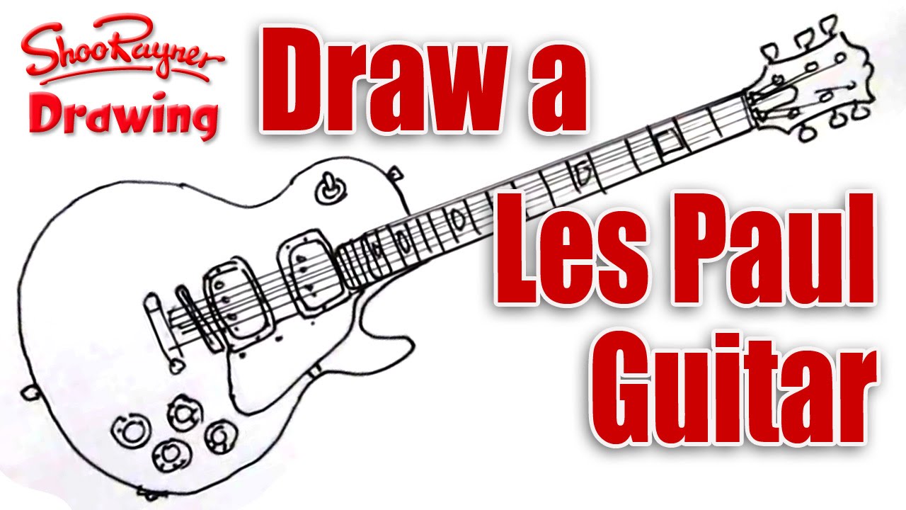 1280x720 How To Draw A Les Paul Electric Guitar
