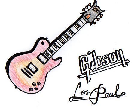 Gibson Les Paul Drawing at GetDrawings | Free download