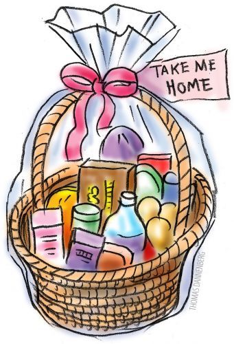 341x500 Gift Clipart Christmas Basket