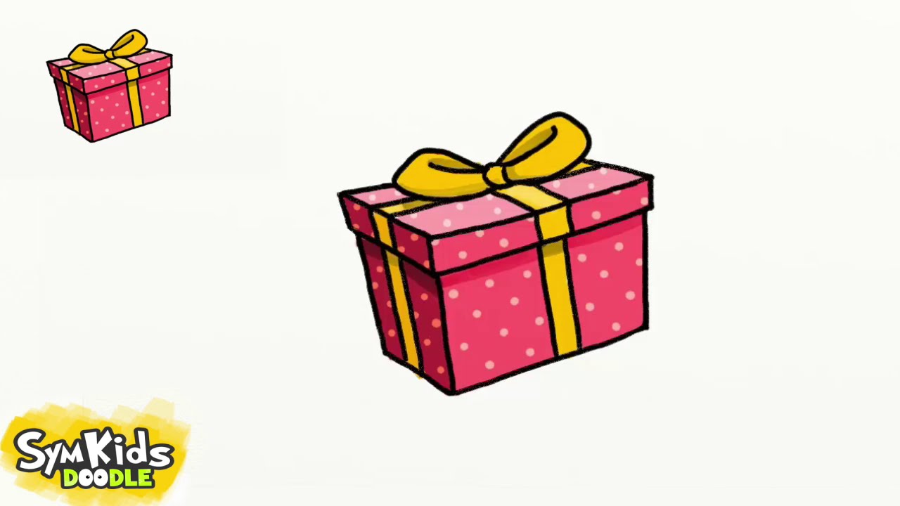 1280x720 How To Draw A Gift Box